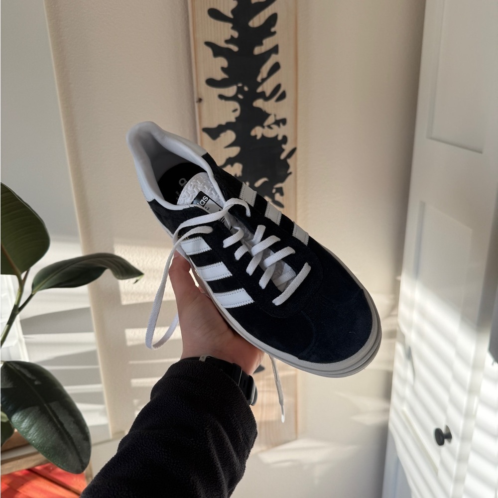 Adidas Black and White Platform Shoes - Picture 2 of 7